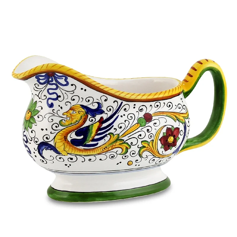 personalized porcelain dinner plates for special occasions -RAFFAELLESCO: Gravy Sauce boat