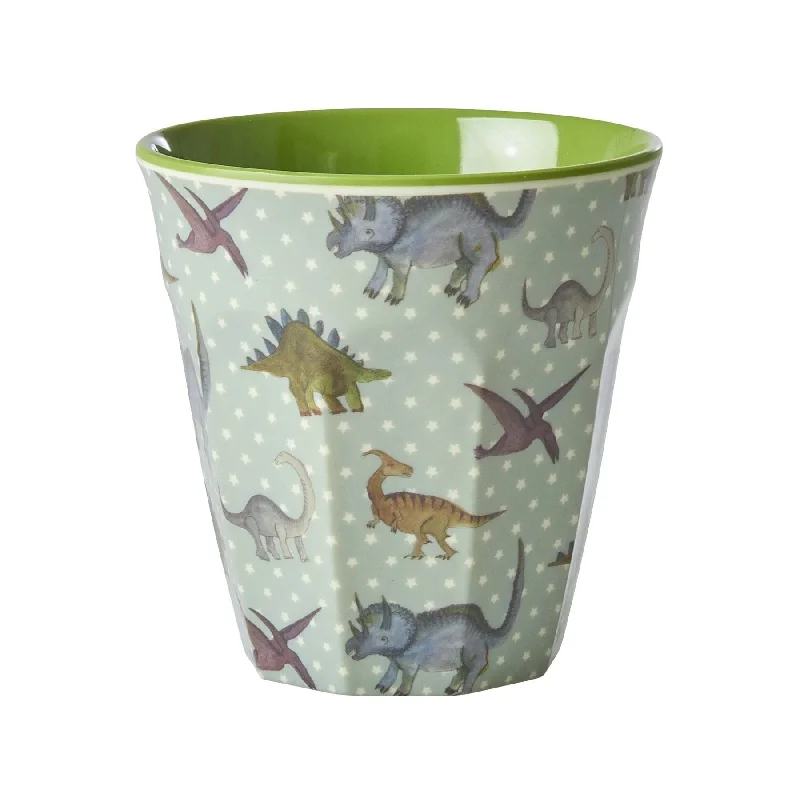 colorful ceramic coffee cup -Rice DK Melamine Cup with New Dino Print - Medium - 250ml