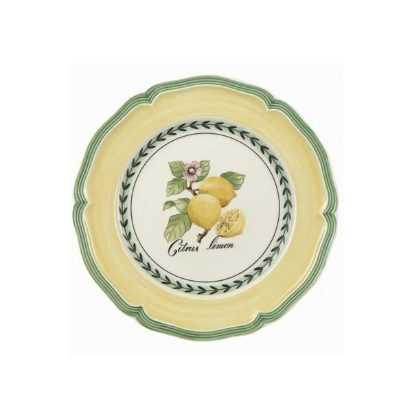 reusable bamboo plates for casual meals -Villeroy & Boch French Garden Valence 8 1/4 in Salad Plate : Lemon