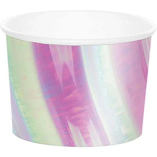 high-end coffee cup -Iridescent Treat Cups 9oz| 6ct