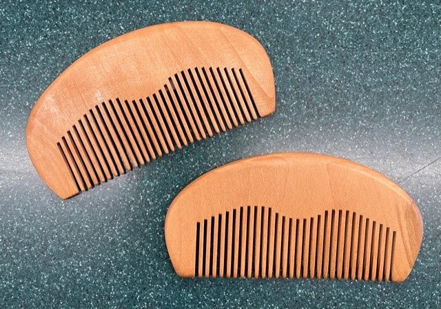 eco-friendly bamboo dinner plates for picnics -Wood Beard and Moustache Comb