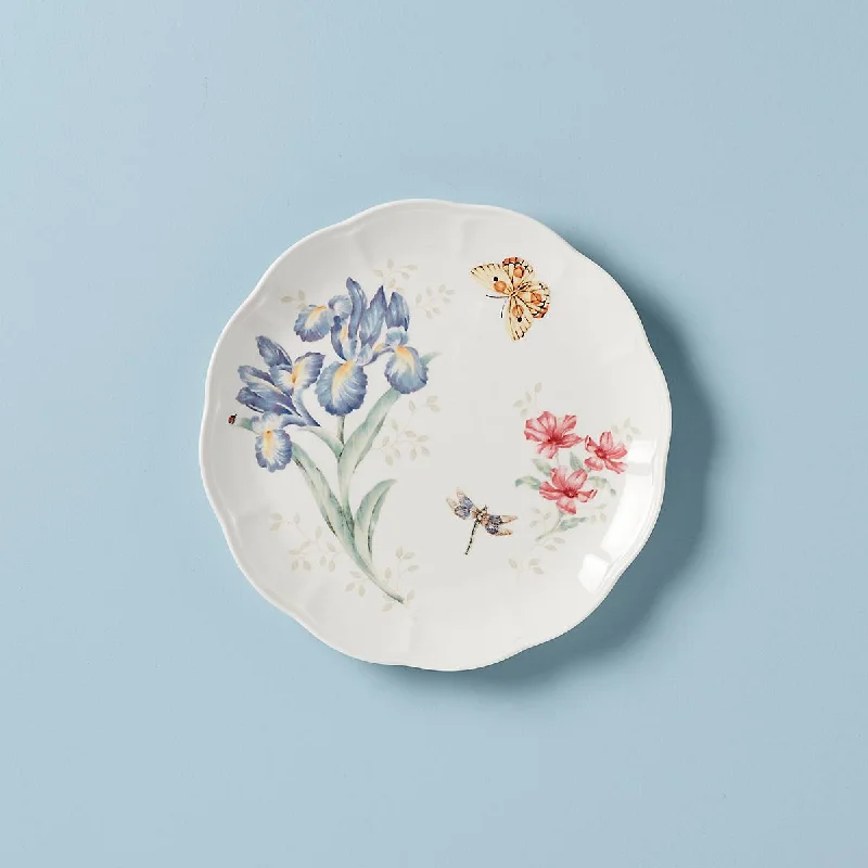 luxury porcelain dinner plates for casual dining -Butterfly Meadow Orange Sulphur Dinner Plate