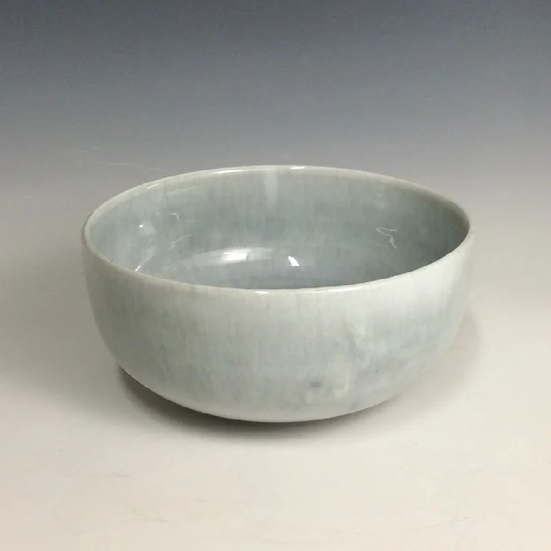 modern bamboo serving bowls for fine dining -Michael Hughes - Blue bowl #48