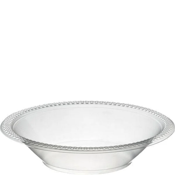 modern porcelain serving plates for fine dining -Plastic Bowls 12 Oz. - Clear 20/pkg.