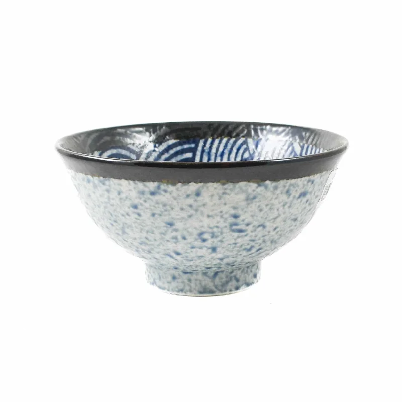 luxury porcelain bowls for serving soups -Blue Wave Large Rice Bowl, 15.5cm