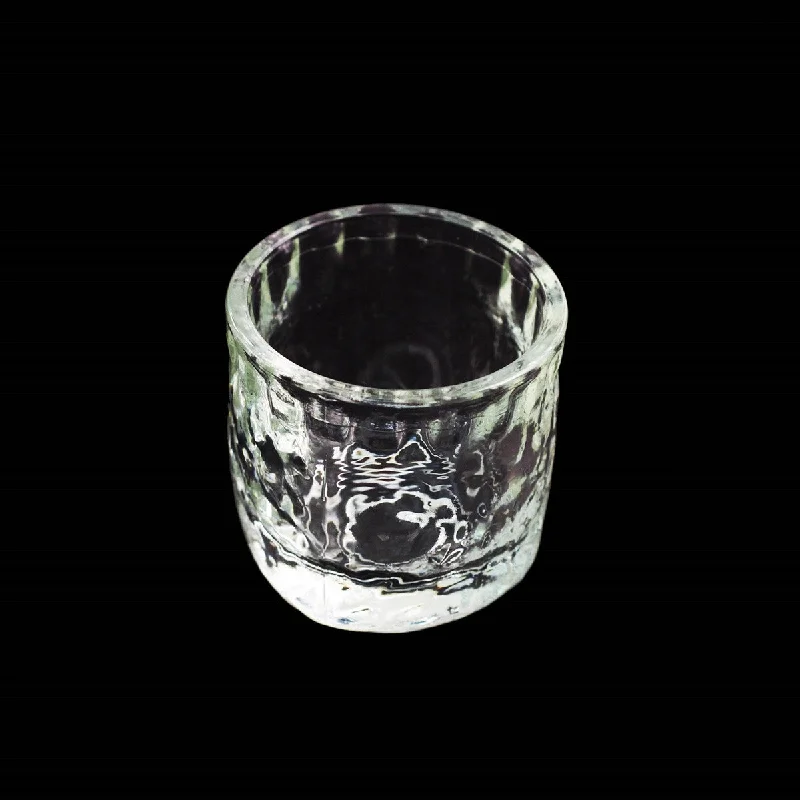 premium tea cup -Textured Glass Sake Cup 1 fl oz