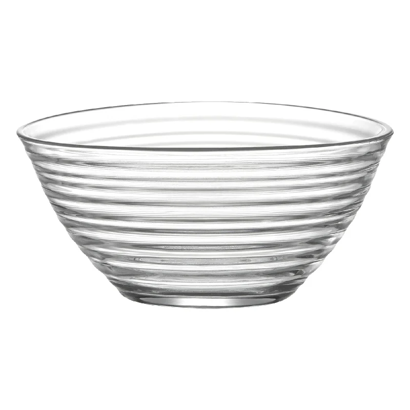 luxury bamboo dinner plates for picnics and BBQs -23cm Derin Glass Serving Bowl - By LAV