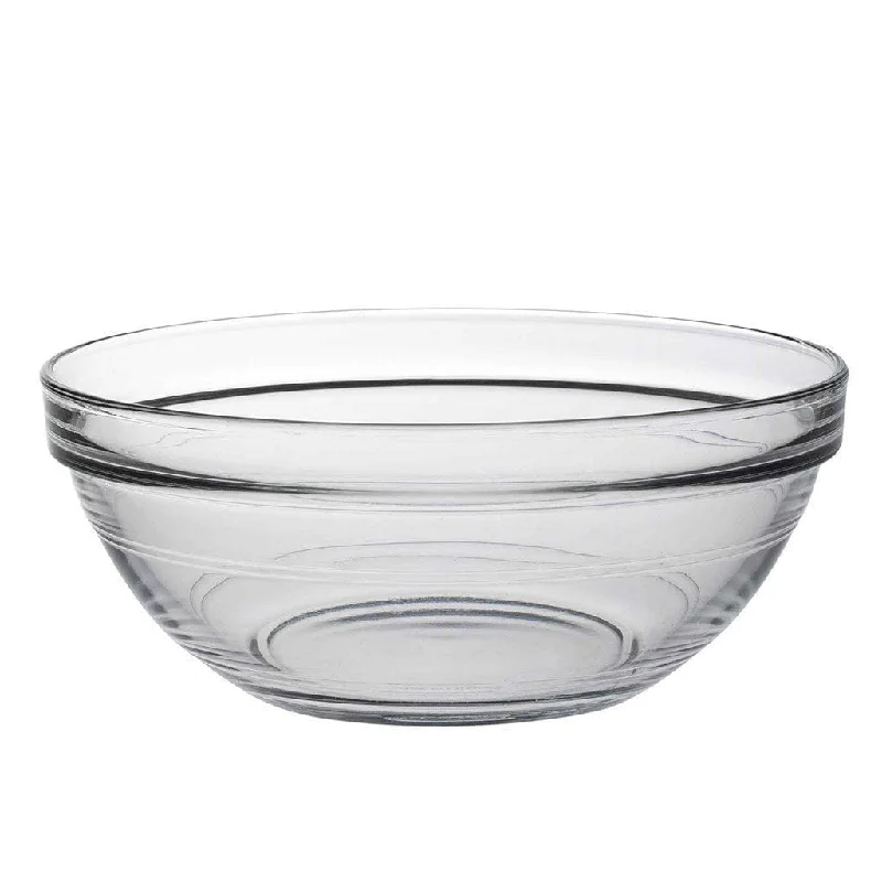 premium porcelain plates for catering services -17cm Clear Lys Glass Nesting Mixing Bowl - By Duralex