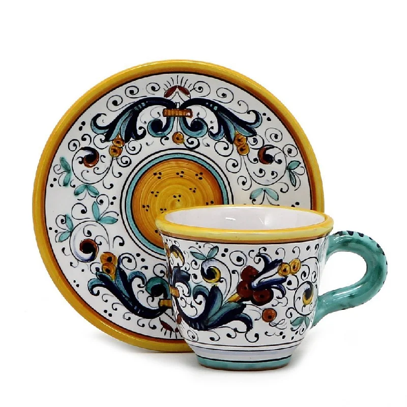 modern porcelain bowls for serving salads -RICCO DERUTA DELUXE: Espresso cup and Saucer