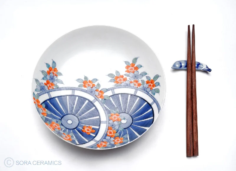 stylish porcelain serving plates for family gatherings -Nabeshima Bowl