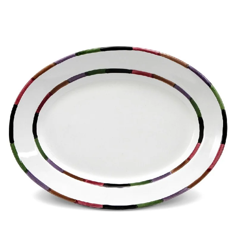 luxury bamboo bowls for serving soups -CIRCO: Serving Oval Platter