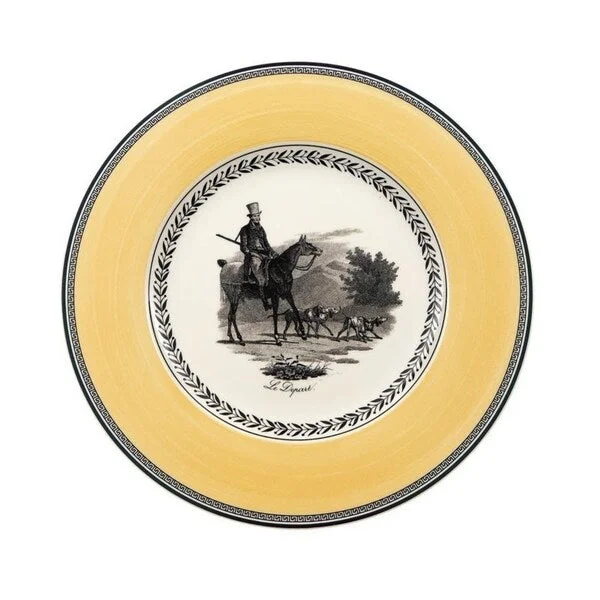 luxury porcelain plates for upscale restaurants -Villeroy & Boch Audun Chasse 10 1/2 in Dinner Plate