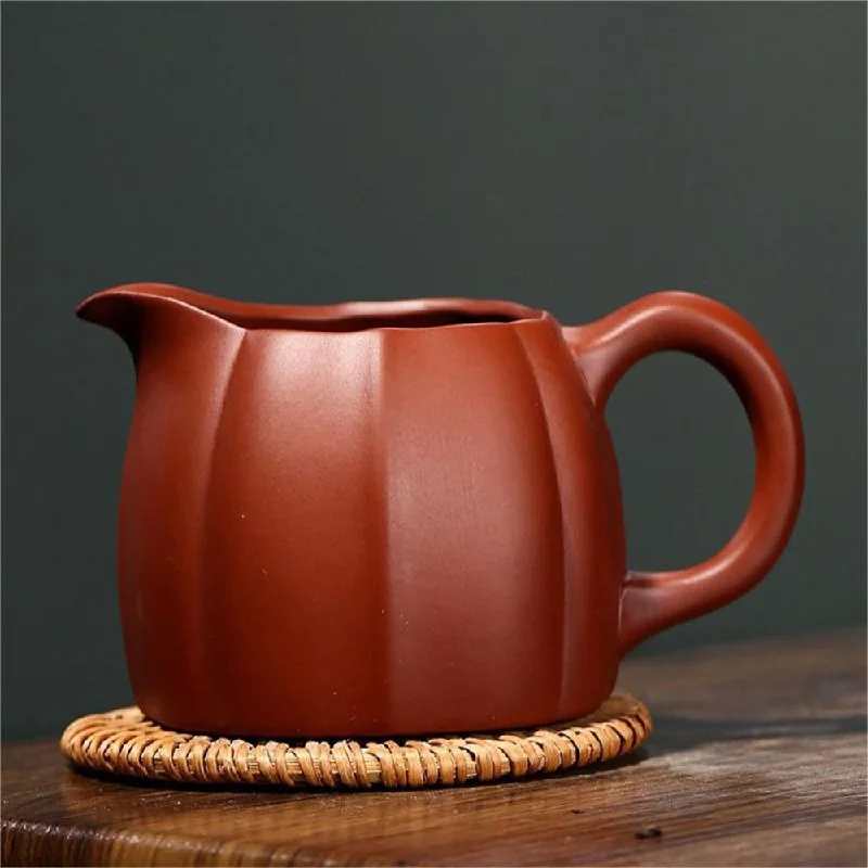 insulated tea cup for travel -Yixing Da Hong Pao Clay Fair Cup