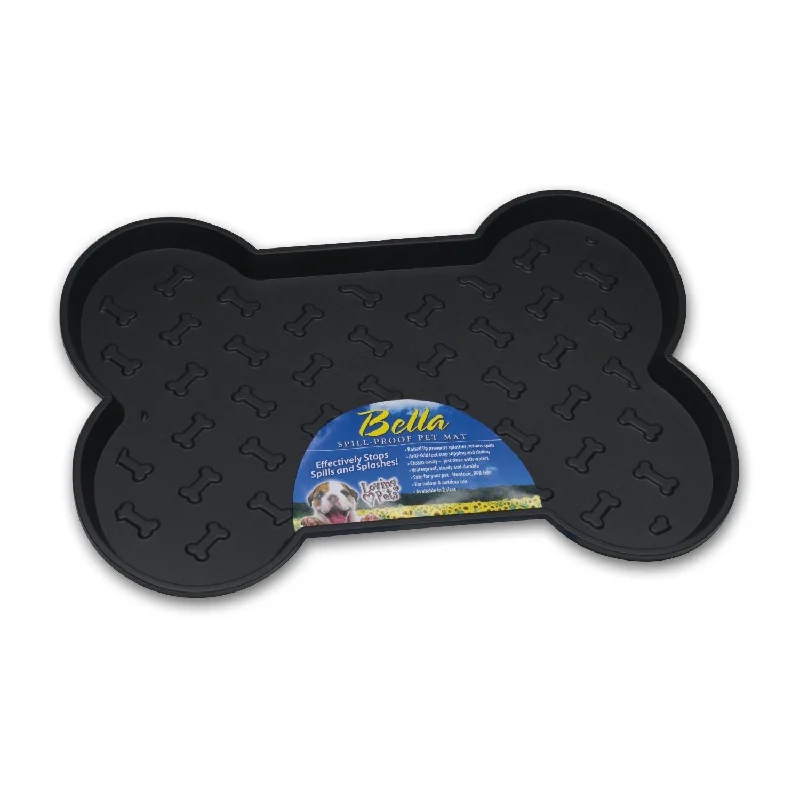 premium porcelain serving platters for picnics -Loving Pets Bella Spill-Proof Dog Placemat Medium^^^