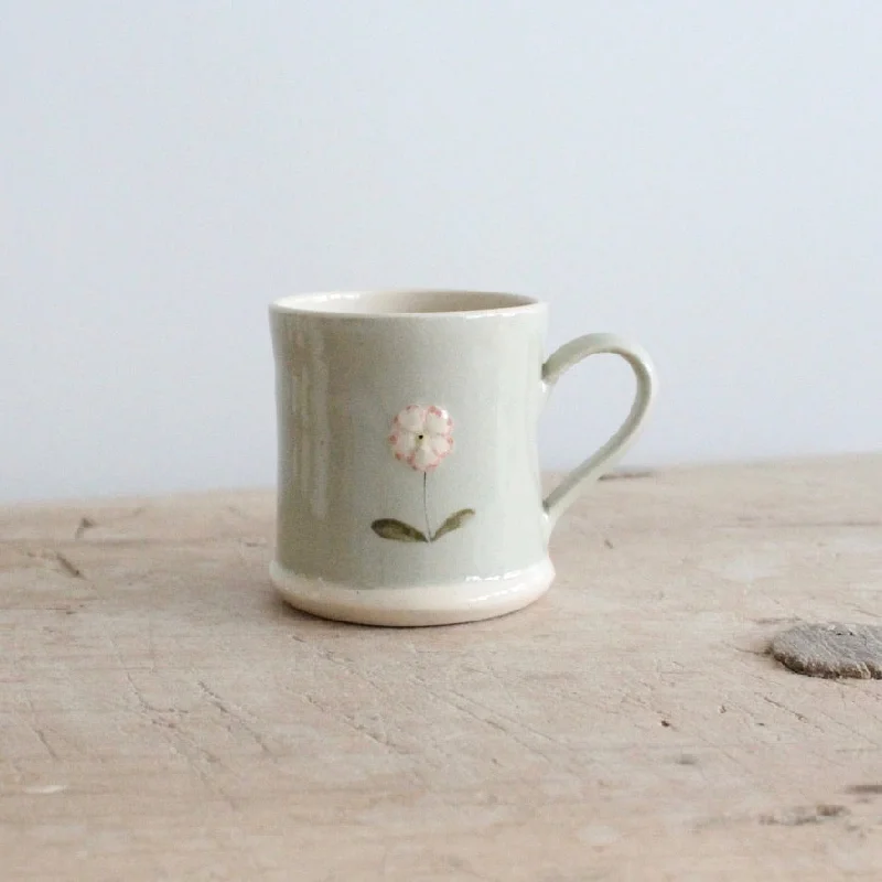 classic travel coffee cup -Hogben Espresso Cups -  Pink Edge Flower