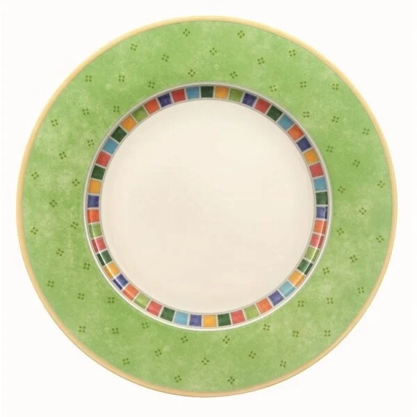 reusable bamboo cutlery for eco-friendly events -Villeroy & Boch Twist Alea Verde 8 1/4 in Salad Plate