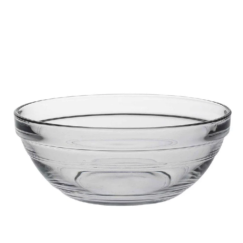 luxury porcelain dinnerware for formal occasions -14cm Clear Lys Glass Nesting Mixing Bowl - By Duralex