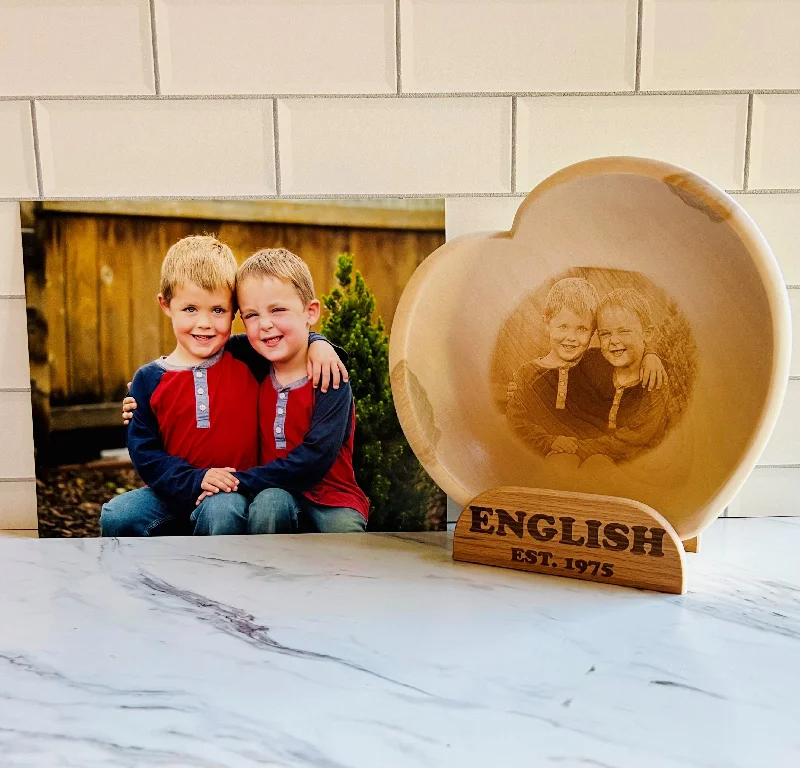 eco-friendly porcelain dinner plates for family dinners -Personalized Photo Bowls