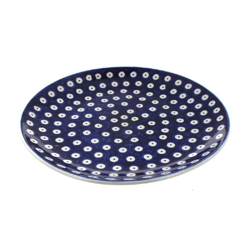 premium porcelain serving bowls for special occasions -Blue Rose Polish Pottery Manufaktura Dinner Plate