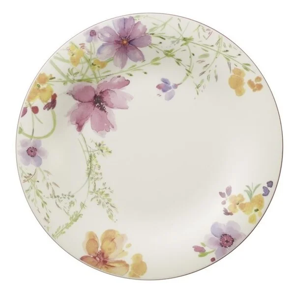 eco-friendly porcelain dinnerware for special occasions -Villeroy & Boch Mariefleur 10 1/2 in Dinner Plate