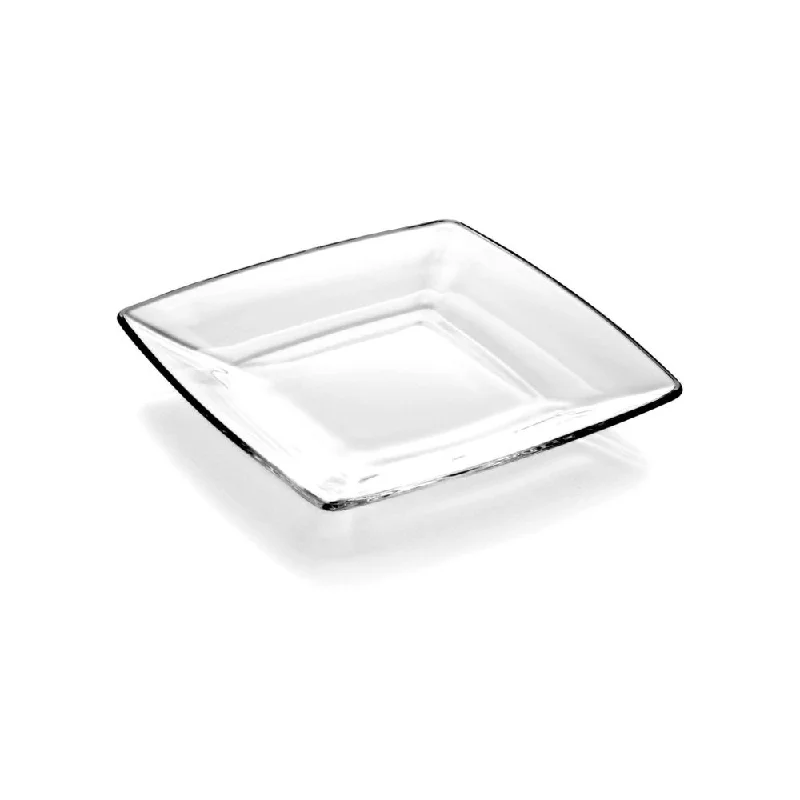 premium porcelain serving platters for picnics -Majestic Gifts Quality Glass 7.25-inch Plate (Pack of 6)