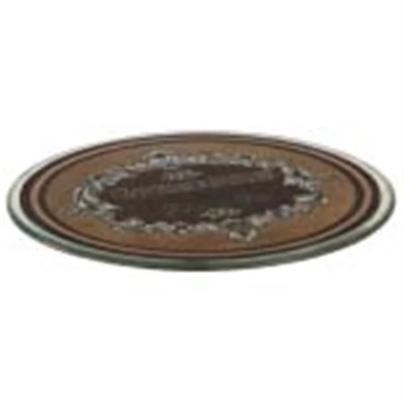 reusable bamboo plates for casual meals -Lg. Glass Decorative Plate- A - A