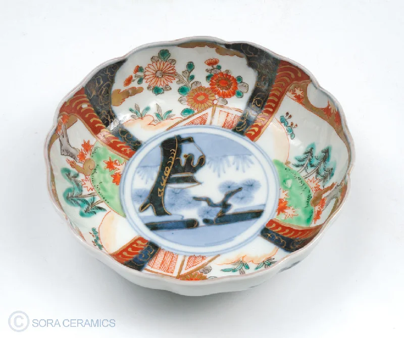 high-quality bamboo plates for large gatherings -Ko Imari bowl