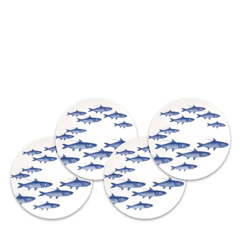 premium porcelain cups for formal tea parties -School of Fish Small Plates