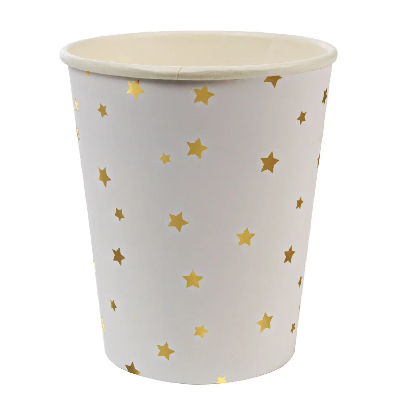 gift coffee mugs for friends -Cups Toot Sweet Gold Stars Party