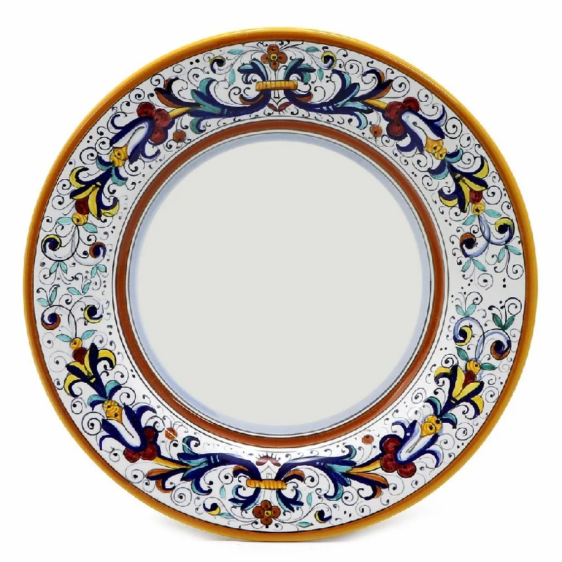 luxury bamboo bowls for formal dining events -RICCO DERUTA: Dinner Plate - White Center