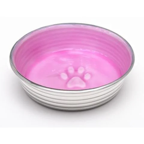 eco-friendly porcelain plates for casual gatherings -Loving Pets Le Bol Dog Bowl Rose Medium^^^