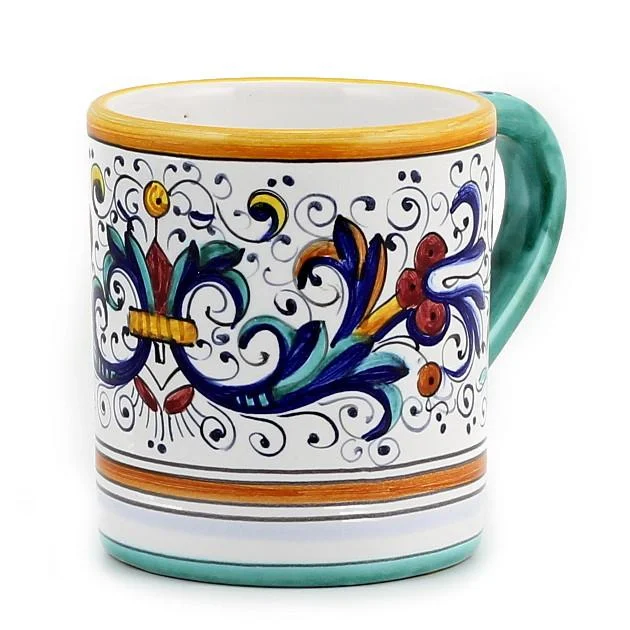 eco-friendly porcelain dinnerware for family meals -RICCO DERUTA DELUXE: Mug (10 Oz)