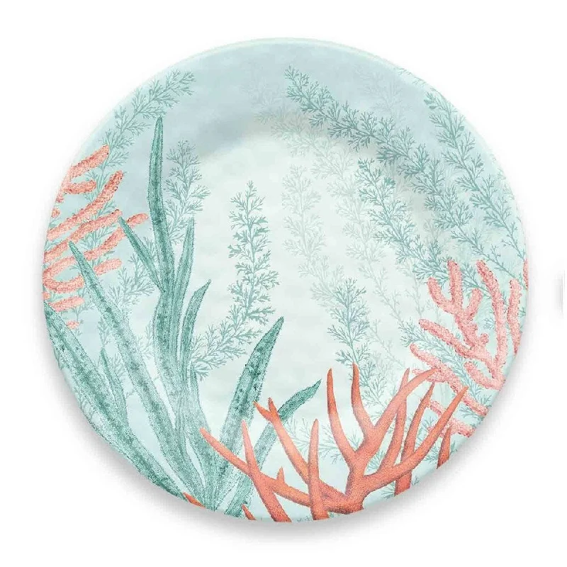 stylish porcelain plates for catering events -Coral Reef Dinner Plate