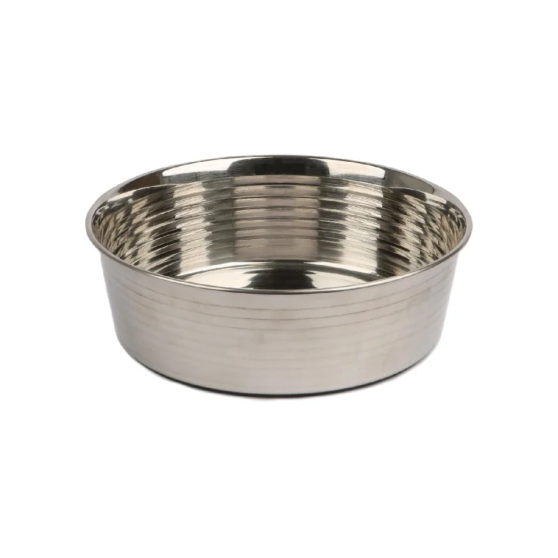 high-quality porcelain serving trays for events -1.7L Stainless Steel Dog Bowl - Silver - By Pets Collection