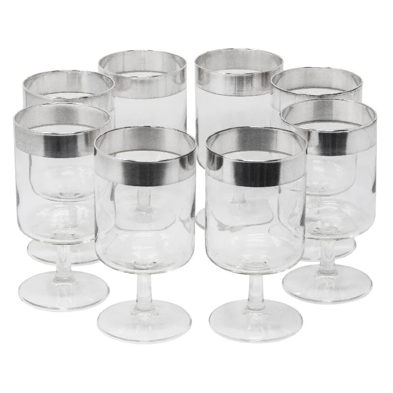 premium bamboo plates for outdoor meals -Dorothy Thorpe Sterling Band Goblets