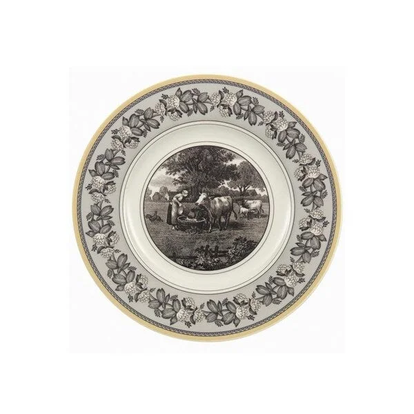 reusable bamboo dinnerware for formal events -Villeroy & Boch Audun Ferme 8 1/2 in Salad Plate