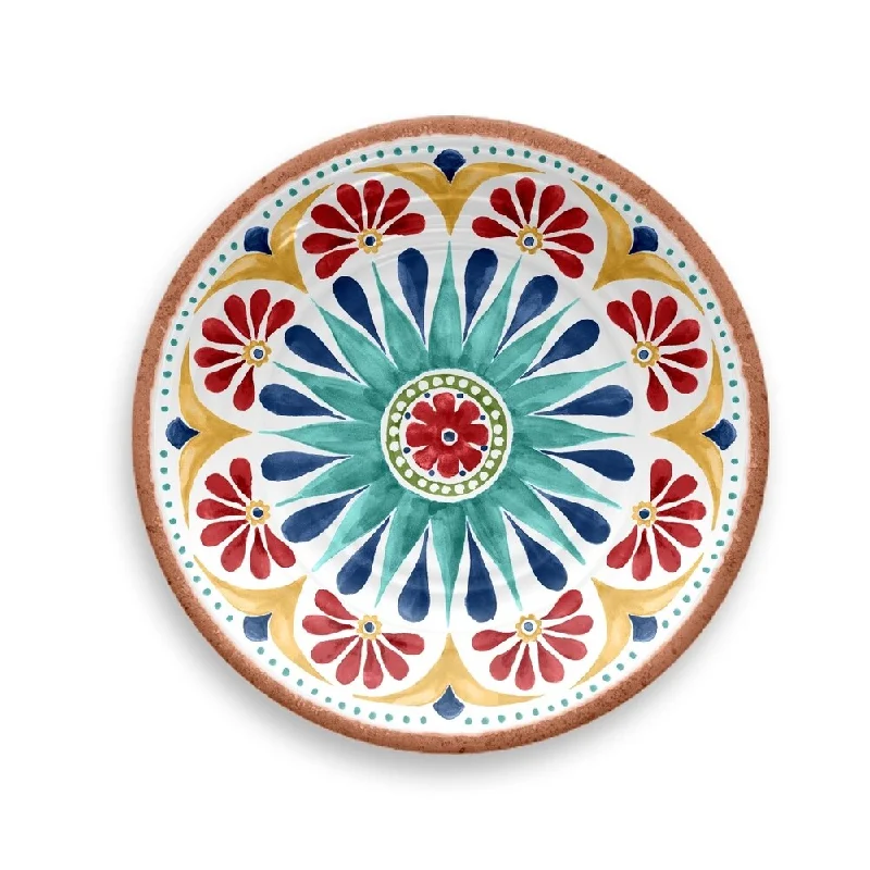 luxury bamboo dinnerware for outdoor events -Rio Medallion Salad Plate