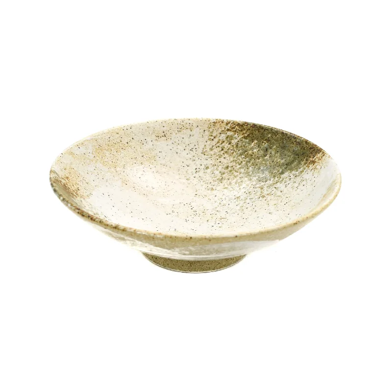 high-quality porcelain serving trays for events -Yukishino Shallow Bowl, 24.5cm