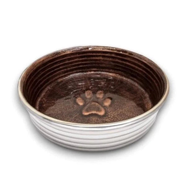 reusable porcelain bowls for family picnics -Loving Pets Le Bol Dog Bowl Chocolate Brown Large