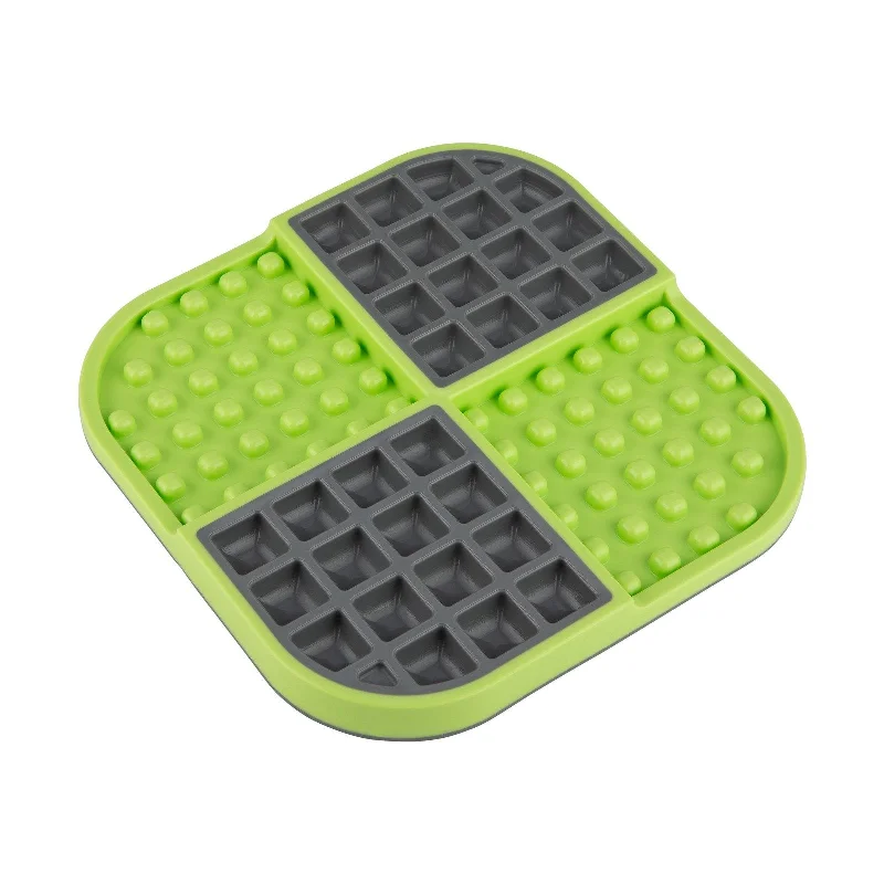 eco-friendly porcelain plates for formal meals -LickiMat Slomo Slow Feeder Mat for Dogs Green^^^