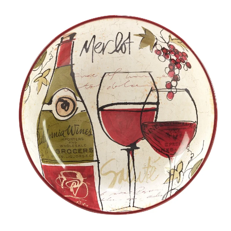 luxury porcelain plates for upscale restaurants -Certified International Wine Country 128 oz. Serving Bowl - 13" Dia x 3"