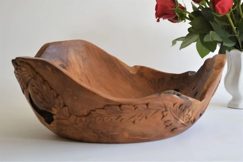 modern bamboo dinnerware for formal events -Arts and Crafts Centerpiece Bowl