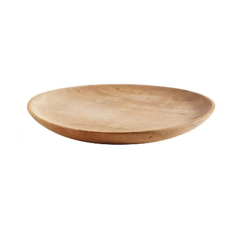 reusable bamboo serving bowls for catering -Dinner Plate- ND - Nature