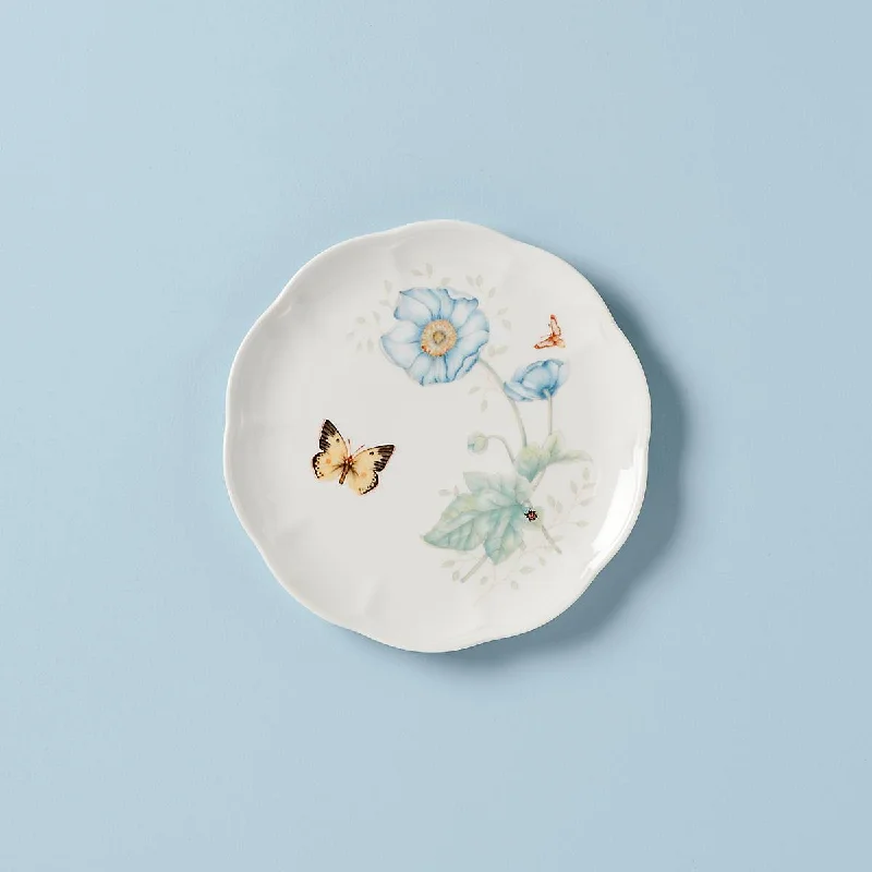 reusable bamboo dinnerware for weddings -Butterfly Meadow Monarch Accent Plate