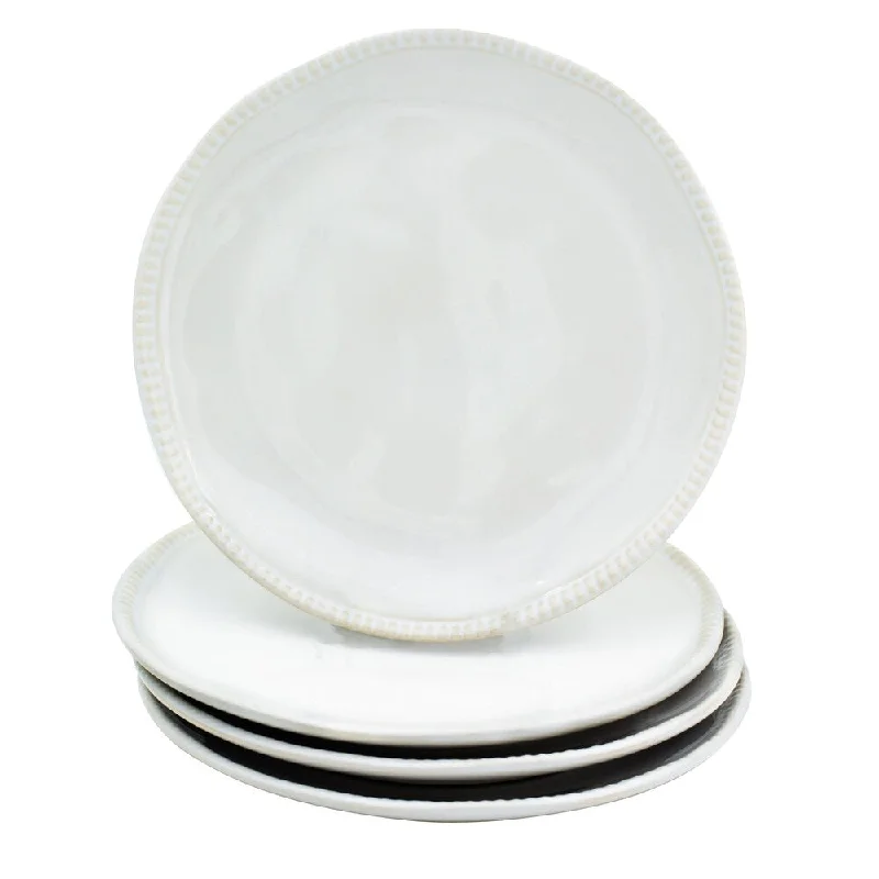 premium porcelain serving dishes for picnics -Euro Ceramica Algarve Salad Plates (Set of 4)