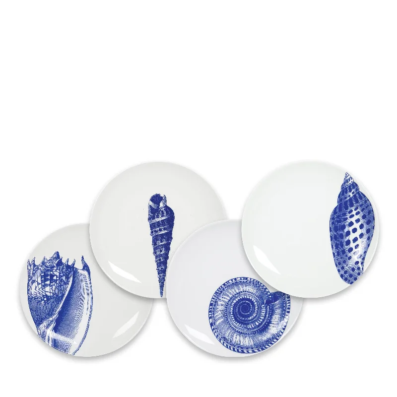 modern bamboo dinnerware for formal events -Shells Small Plates