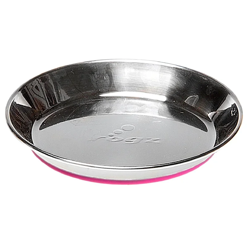 luxury porcelain bowls for catering events -Rogz Anchovy Stainless Steel Cat Bowl Pink