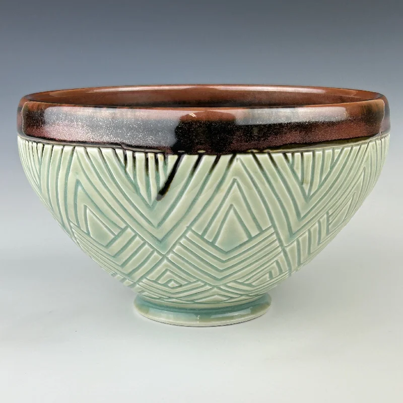 luxury bamboo plates for daily use -David McDonald- Bowl #147