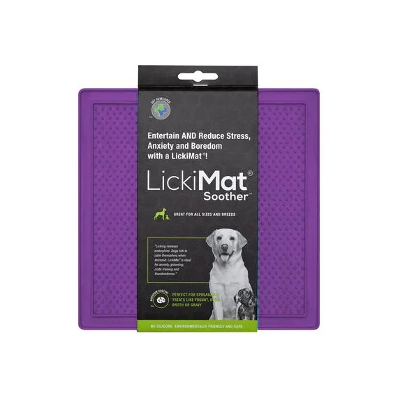 premium porcelain serving platters for fine dining -LickiMat Soother Slow Feeder Mat for Dogs Purple