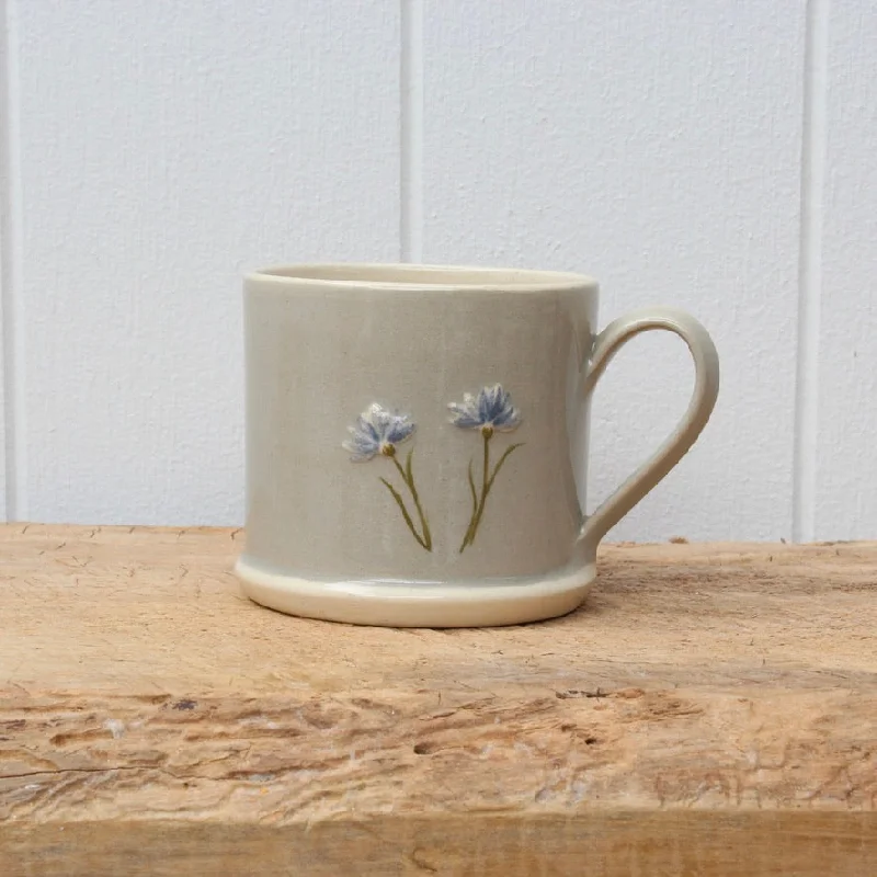 insulated glass tea mug -Hogben Espresso Cups - Cornflower